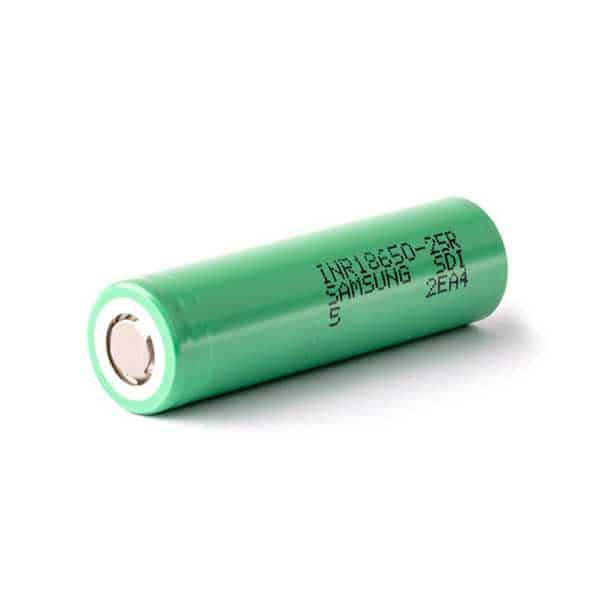 Samsung INR 25R 2500 mAH 18650 battery (2 Pack)
