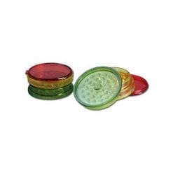 Black Leaf | Rasta Aluminium 2 Part Grinder | Vaperite | Canna-Rite
