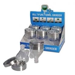 Multifunctional Grinder with Funnel 2 Part Grinder | Vaperite | Canna-Rite