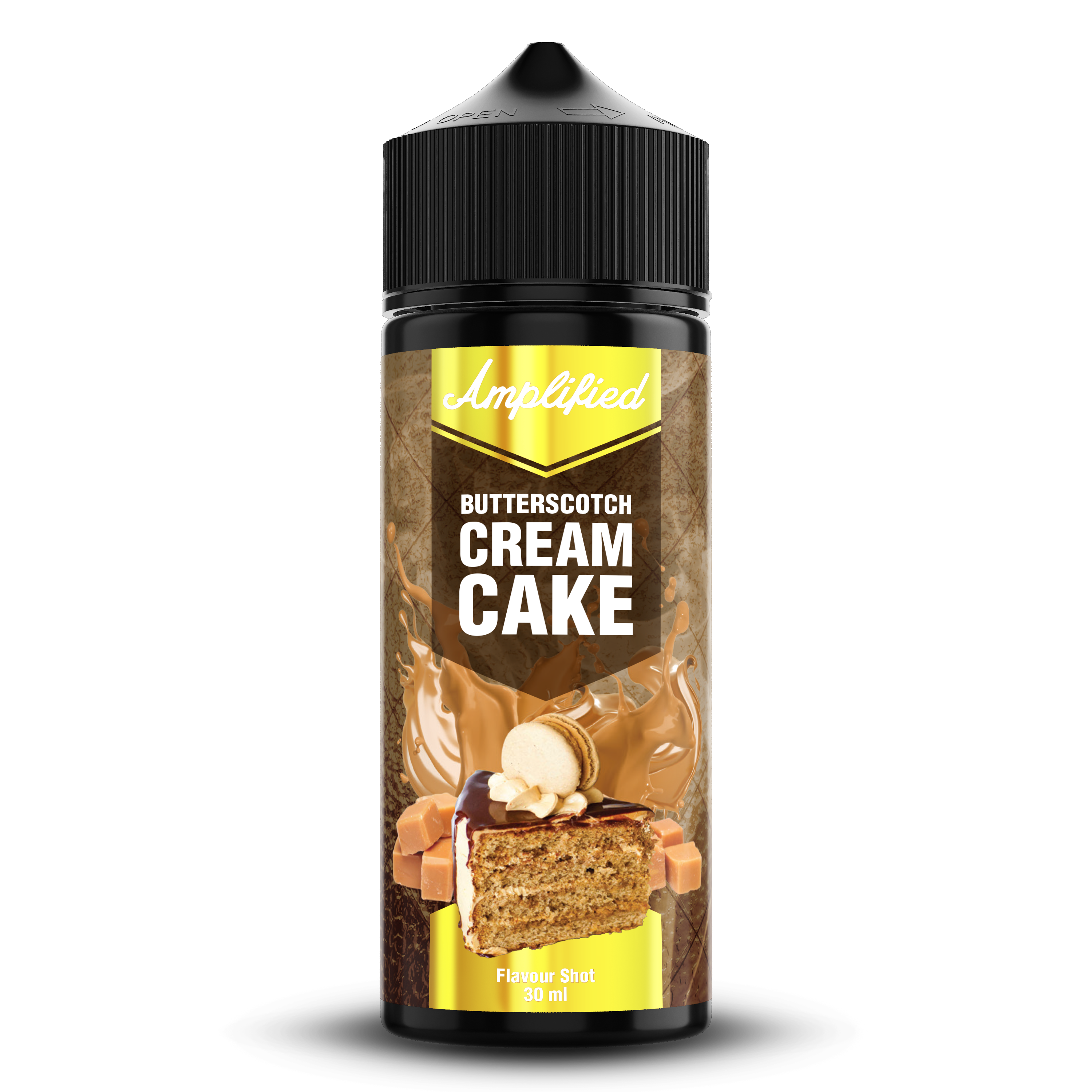 Amplified - Butterscotch Cream Cake - Longfill Flavour Shot (30ml)