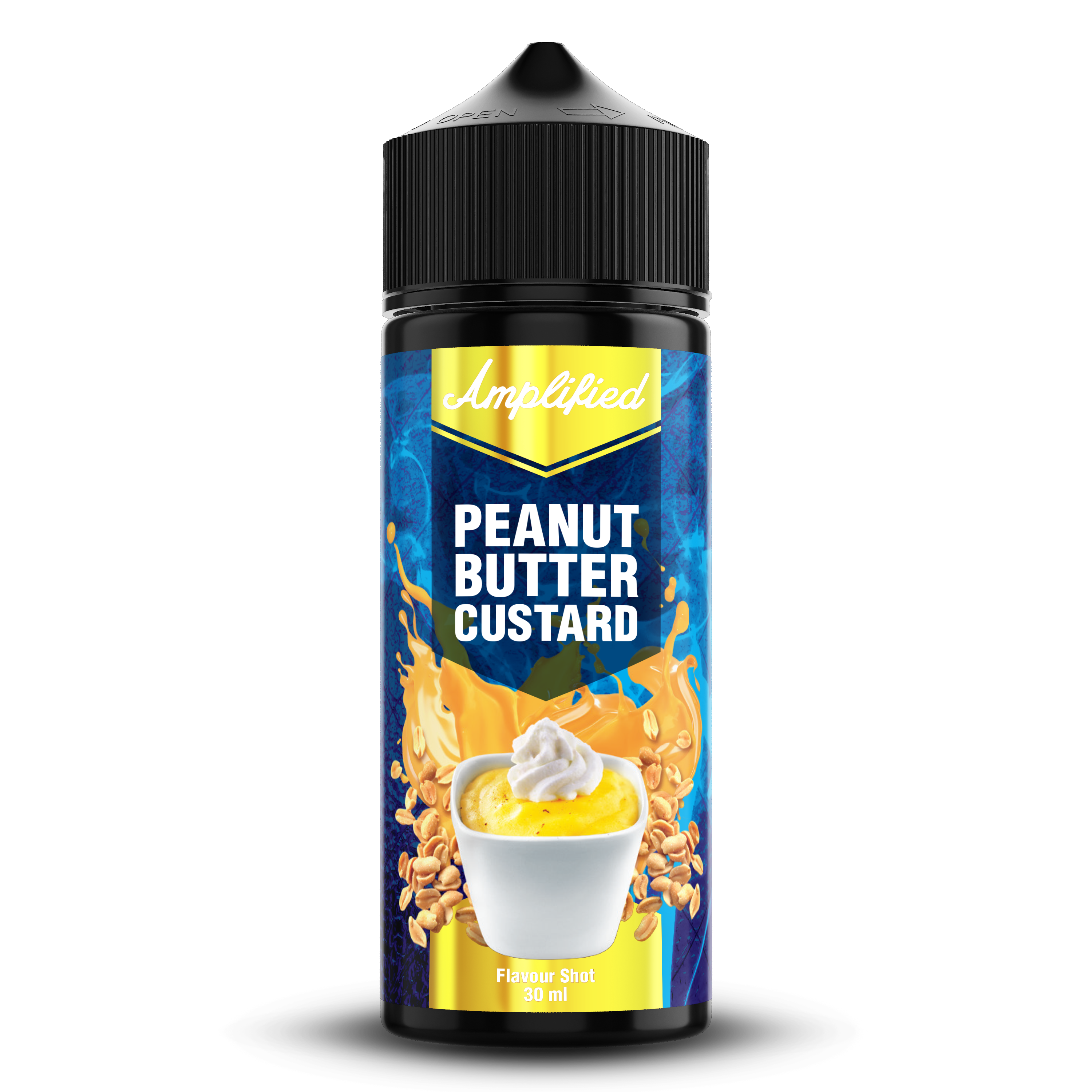 Amplified - Peanut Butter Custard - Longfill Flavour Shot (30ml)