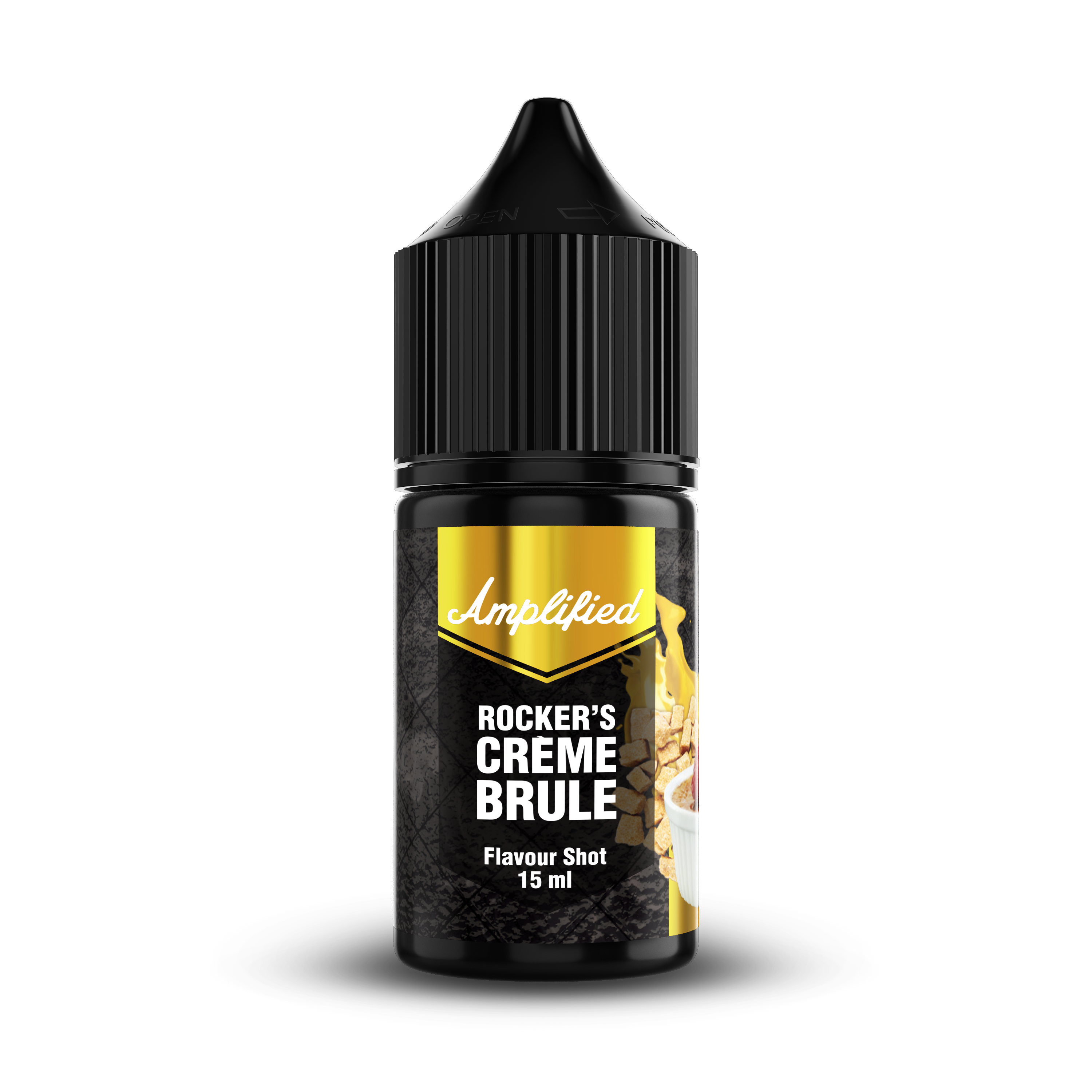 Amplified - Rocker's Creme Brule - Longfill Flavour Shot (15ml)