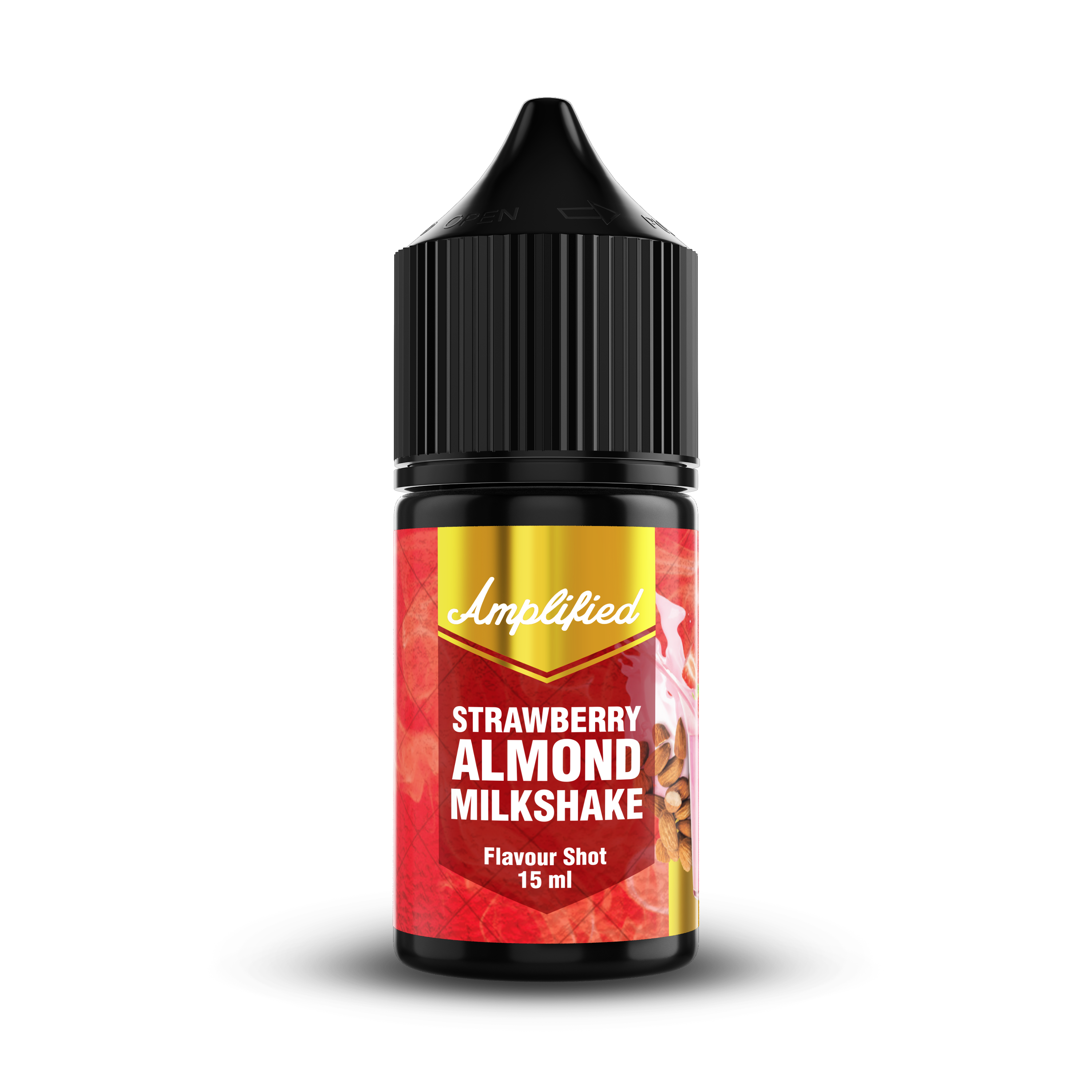 Amplified - Strawberry Almond Milkshake - Longfill Flavour Shot (15ml)