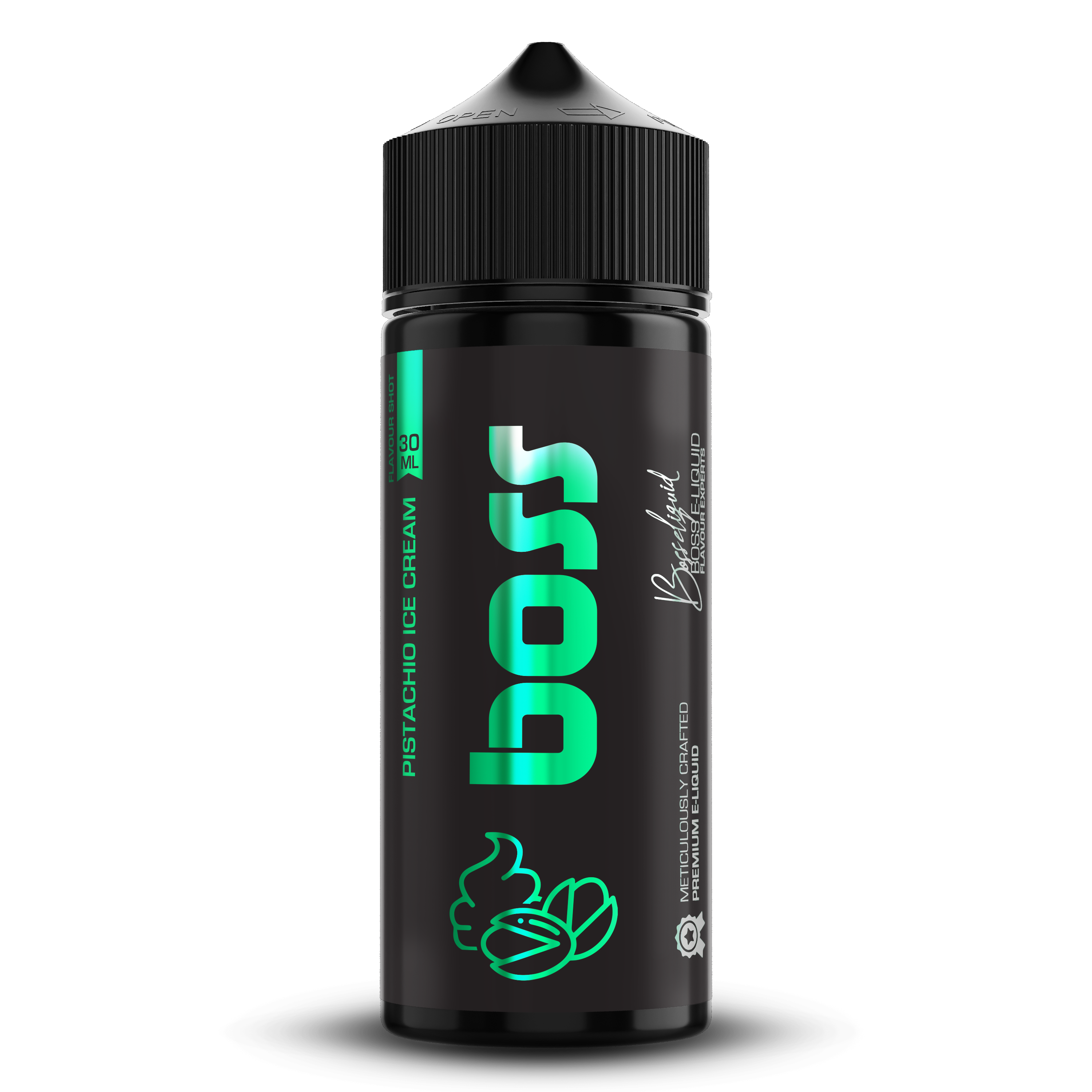 Boss E-Liquids - Pistachio Ice Cream - Longfill Flavour Shot (30ml)