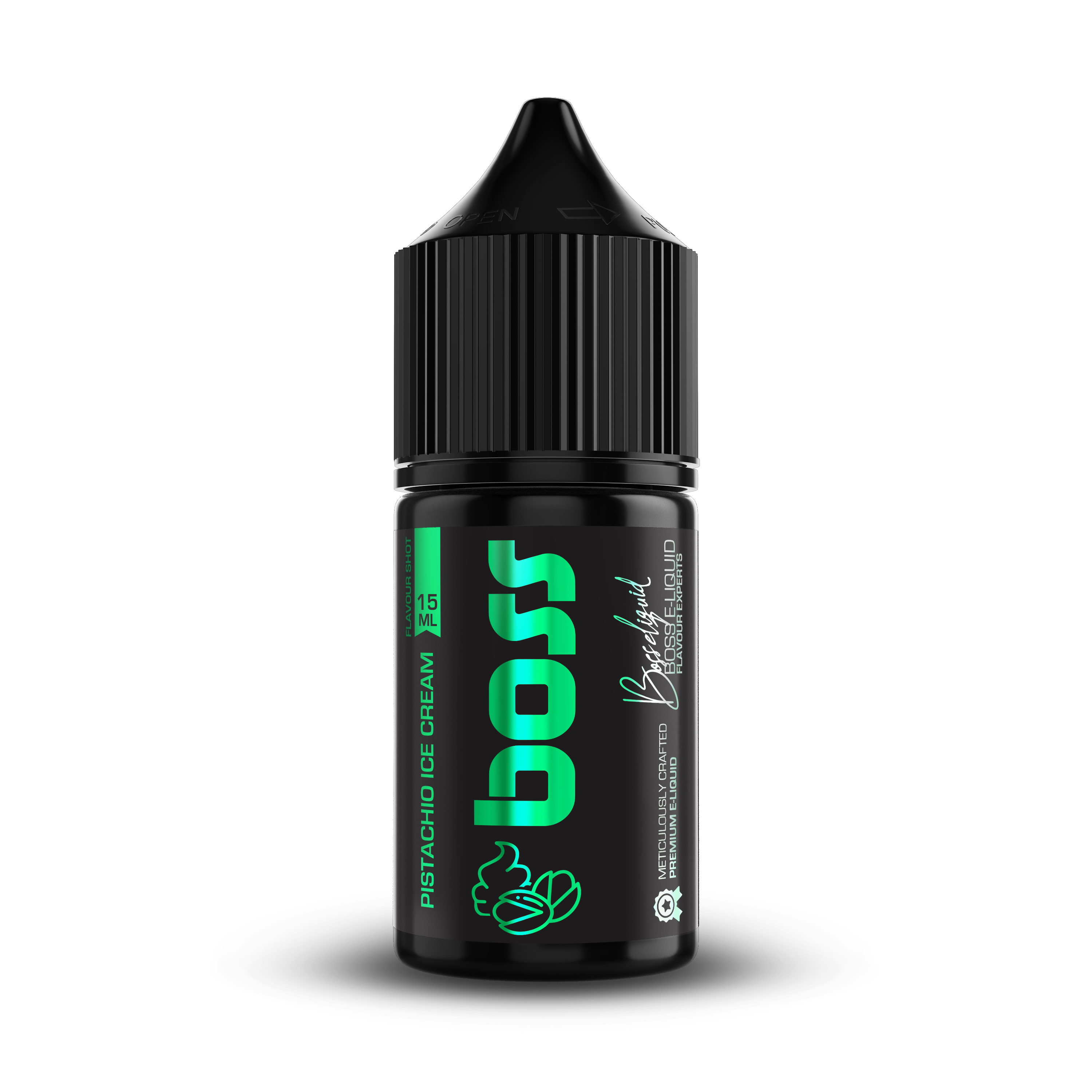 Boss - E-Liquids - Pistachio Ice Cream - Longfill Flavour Shot (15ml)
